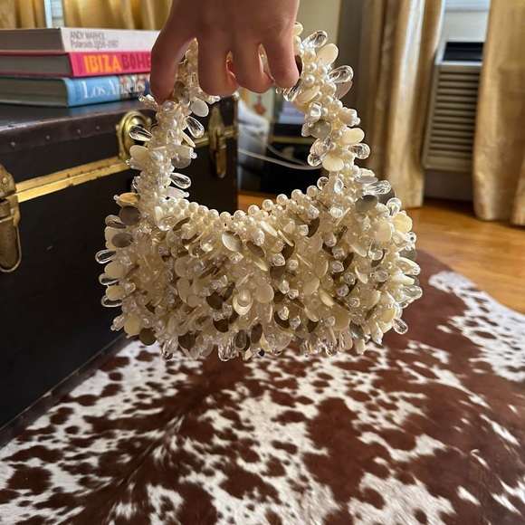 Pearl fringe purse - Picture 2 of 6